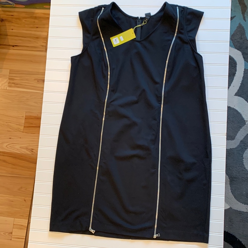 NWT Black Zipper Dress Size 26